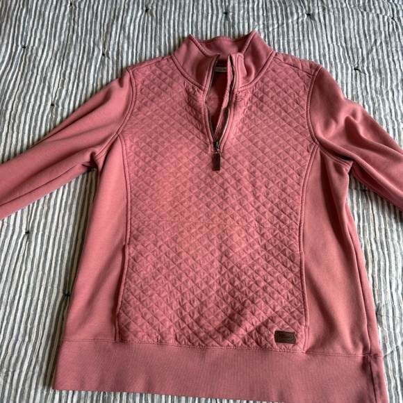 L.L.Bean Women's Quilted Quarter-Zip Pullover size L - Picture 1 of 4